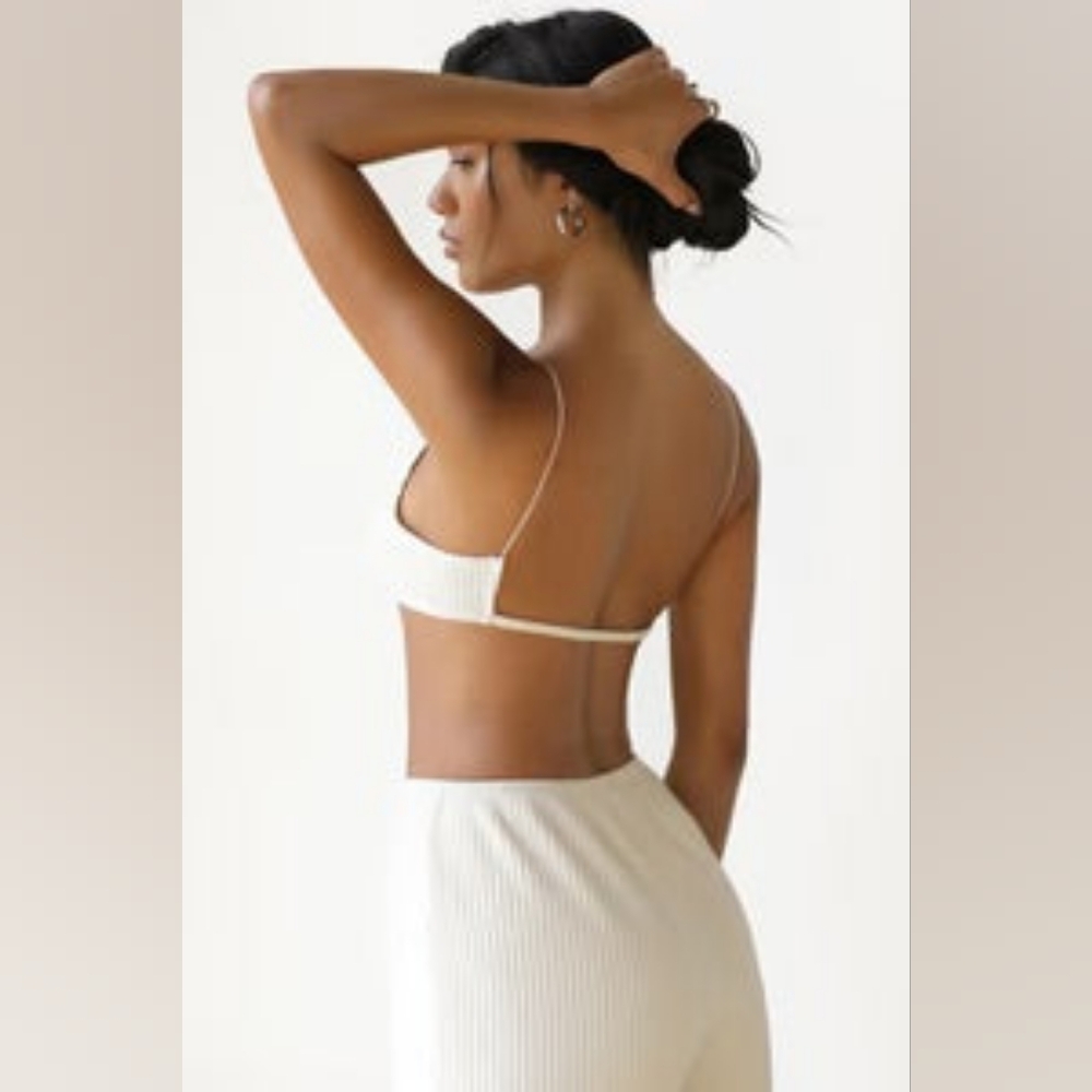 Joah Brown Luxe Corded Open Back Bra Top, Sz XS/S Excellent Condition - Picture 11 of 15